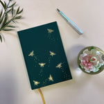 Teal Bee Notebook - The Willoughby Book Clubnotebook
