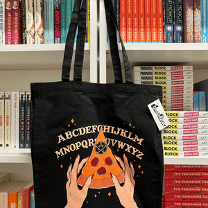 
                  
                    Tote Bag 'Ouija Pizza' by Thiago Correa - The Willoughby Book ClubHandbags, Wallets & Cases
                  
                